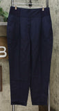 DG2 by Diane Gilman Women's Wrinkle Resistant Gabardine Pants Navy Medium