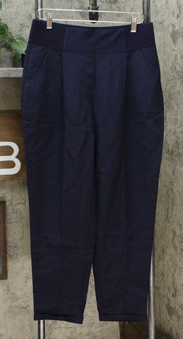 DG2 by Diane Gilman Women's Wrinkle Resistant Gabardine Pants Navy Medium