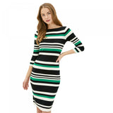 Lauren Ralph Lauren Women's 3/4 Sleeve Ribbed Sweater Dress