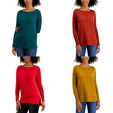 Style & Co Women's Seamed Rib Sleeve Tunic Sweater