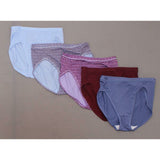 Hanes Women's 5 Pairs Cool & Comfortable Microfiber Hi-Cut Panties