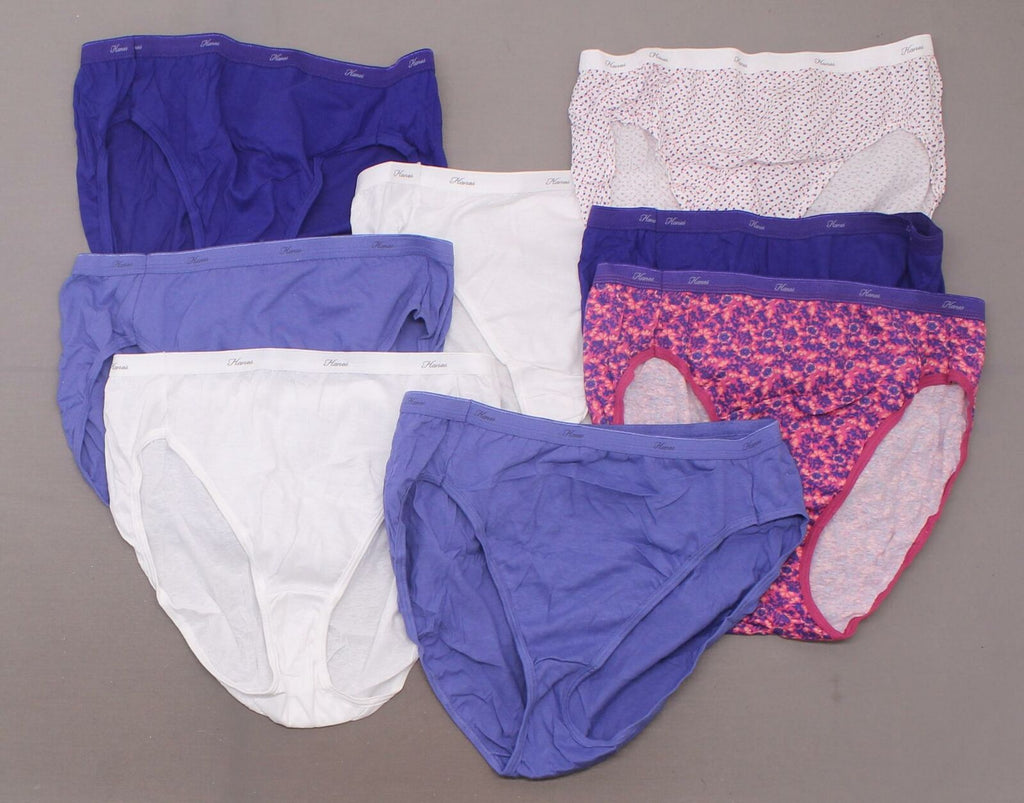 Hanes Women's 8 Pairs Cotton Hi Cuts Panties Underwear – Biggybargains