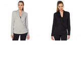 Copper Fit Women's Restore Pullover Mock Wrap Top
