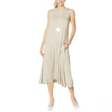 MarlaWynne WynneLayers Women's Sleeveless Dress With Pockets Sand Plus 1X