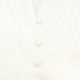 NWT Isaac Mizrahi Live! Women's Clip Dot Blouse With Ladder Lace Detail 2