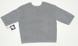 Ava & Viv Women's Plus Size 3/4 Sleeve Shine Pullover Sweater Grey 1X