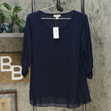 NWT Style & Co Womens Chiffon-Hem Top. 22722IN805 XX-Large