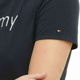 Tommy Hilfiger Women's Embroidered Logo Side Stripe T-Shirt Dress