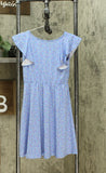 Lavender Big Girls Sprinkles Ruffle Dress