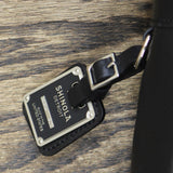 Shinola Zip Top Leather Messenger Camera Bag Black