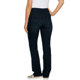 Denim & Co. Plus Size Perfect Denim Smooth Waist Lightly Bootcut Jeans