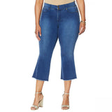 IMAN Women's Plus Size Global Chic Luxury Resort 360 Slimming Crop Jeans