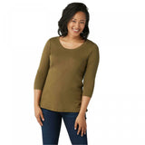 NWT Isaac Mizrahi Live! Essentials Pima Cotton 3/4 Sleeve Top. A300290 XS