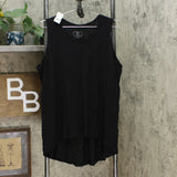 DG2 by Diane Gilman Women's Plus Size Hi Low Tank Top