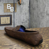 Gallery Seven Men's Casual Driving Loafers Saddle Brown 14
