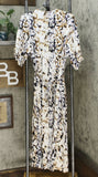 NWT DG2 By Diane Gilman Womens Printed Tie-Waist Maxi Dress. 680418 Large