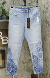 DG2 by Diane Gilman Women's Classic Stretch Artwork Printed Jeans
