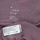 A New Day Women's Button Placket Rib Knit Tank Top Purple XS
