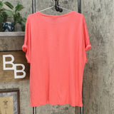 DG2 by Diane Gilman Women's Plus Size Slub Burnout Pocket T-Shirt