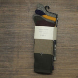 Sun + Stone Men's Printed Stripes Crew Socks 4 Pack Pairs