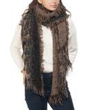 INC International Concepts Women's Leopard Sequin Blanket Scarf