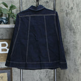 Du Jour Women's Button Front Denim Cape With Pockets