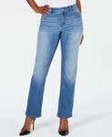 INC International Concepts Women's Straight Leg Jeans With Tummy Control
