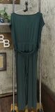 NWT G By Giuliana Womens Belted Cropped Knit Jumpsuit. 695571-Tall Large Tall