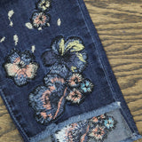 Laurie Felt Women's Classic Denim Stiletto Jeans With Embroidery