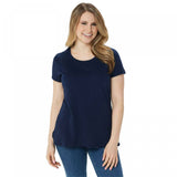 Isaac Mizrahi Live! Plus Size Essentials Pima Cotton Scoop T-Shirt
