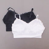 Rhonda Shear Plus Size 2 Pack Lace Leisure Bras With Removable Pads