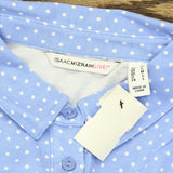 Isaac Mizrahi Live! Women's Polka Dot Button Front Knit Peplum Top