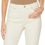 NWT DG2 By Diane Gilman Womens Classic Stretch Pinstripe Crop Jean. 655629 10