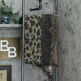 INC International Concepts Women's Leopard Sequin Blanket Scarf