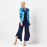 Isaac Mizrahi Live! Plus Size Watercolor Floral Cardigan Sweater