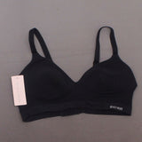 Nearly Nude Women's Seamless Comfortable Lounge Bra Black Large