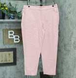 Isaac Mizrahi Live! Plus Tall 24/7 Stretch Crop Pants with Back Slits