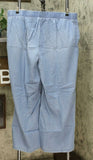 DG2 by Diane Gilman Women's SoftCell Chambray Wide Leg Pants Plus 2X