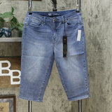 DG2 by Diane Gilman Women's Petite Classic Stretch Denim Pedal Pusher Jeans