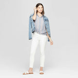 Universal Thread Women's Striped Short Sleeve Collared Camp Shirt