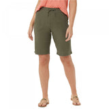 Denim & Co. Women's Linen Blend Pull-On Shorts
