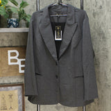 DG2 by Diane Gilman Women's Plus Size Ponte Knit Boyfriend Blazer Jacket