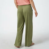 AnyBody Women's Plus Size Crinkle Knit Wide-Leg Pants