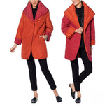 MarlaWynne Women's Reversible Lightweight Quilted Coat