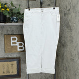 NWT Style & Co. Co Women's Curvy Cuffed Capri Jeans 12