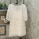 Wild Fable Women's Floral Print 3/4 Sleeve Chiffon Dress