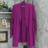 Comfort Code by Cuddl Duds Stretch Jersey Knit Open Front Cardigan