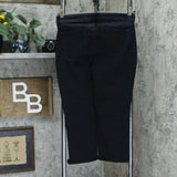 NYDJ Slim Capri Jeans In Cool Embrace Denim With Double Snap Waist Dark Navy 8