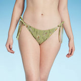 Xhilaration Women's Smocked String Hipster Bikini Bottom