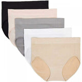Carole Hochman Women's 5 Pack Seamless Brief Panties